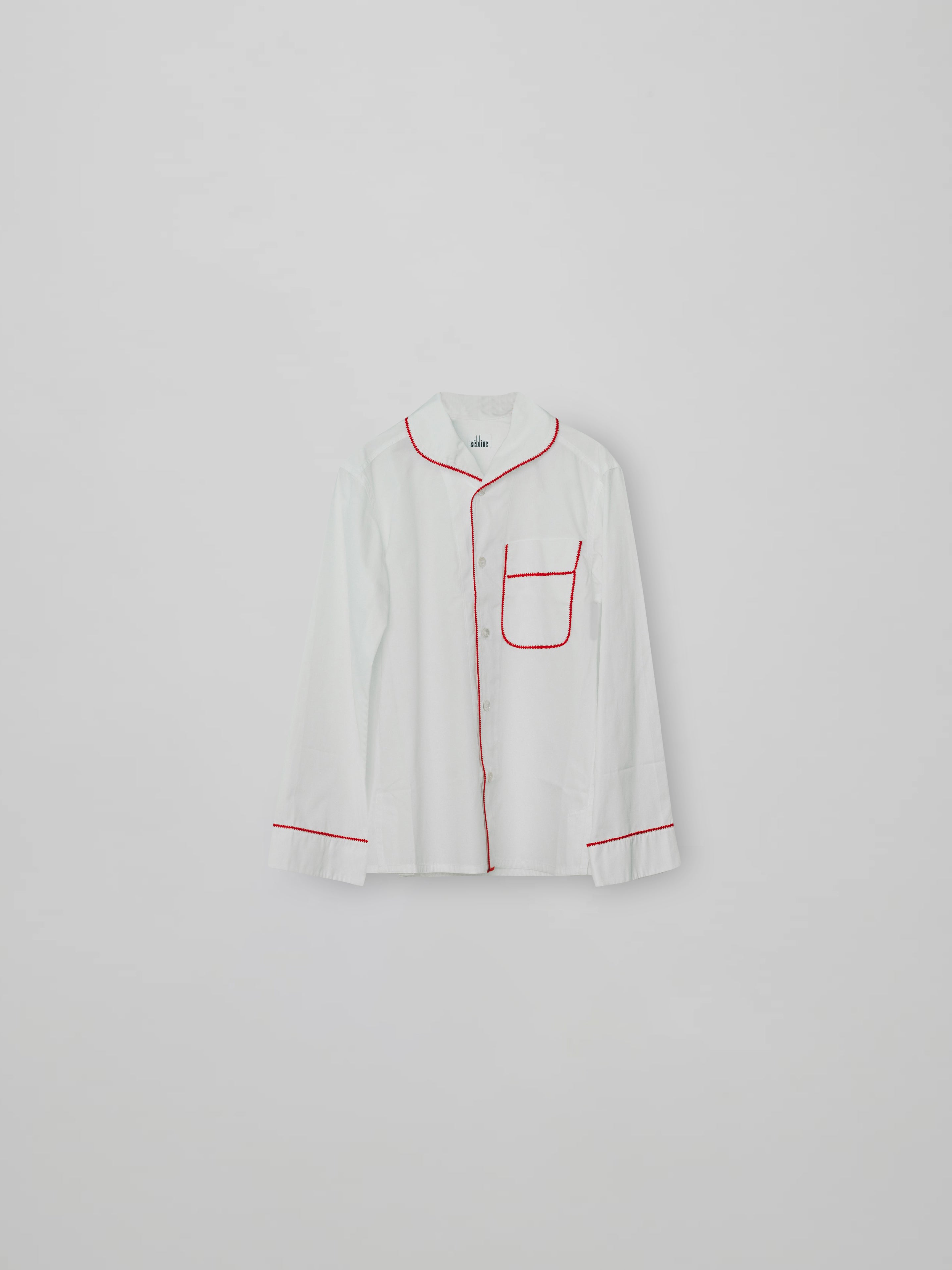 Sebline Emb Pyjama Shirt S