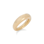 18K YG 7mm French Dome Ring on white background, with no model shown