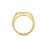 Coady Cuhla 18K Yellow Gold Oval Signet Ring with Hand Engraved Customization
