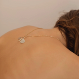 Ali Grace Silver Teardrop Charm with Five Diamonds