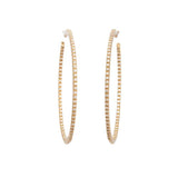 Sidney Garber 18K Yellow Gold Small Perfect Diamond Hoops