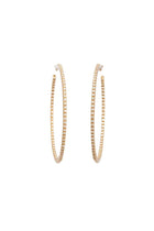 18K Yellow Gold Small Perfect Diamond Hoops