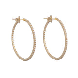 Sidney Garber 18K Yellow Gold Small Perfect Diamond Hoops