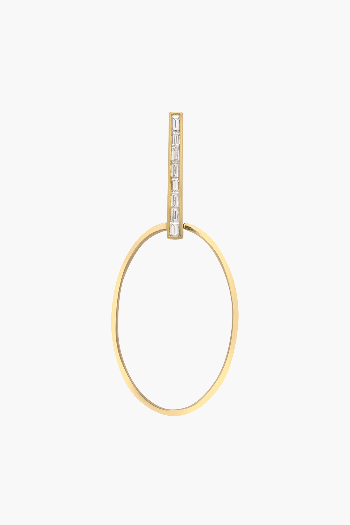18K Yellow Gold Sprinkles Orbit Diamond Earrings