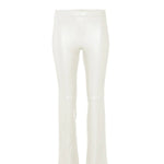 Front view of white JP Twenty pants on white background, with no model shown.