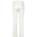Back view of white JP Twenty pants on white background with no model shown. 