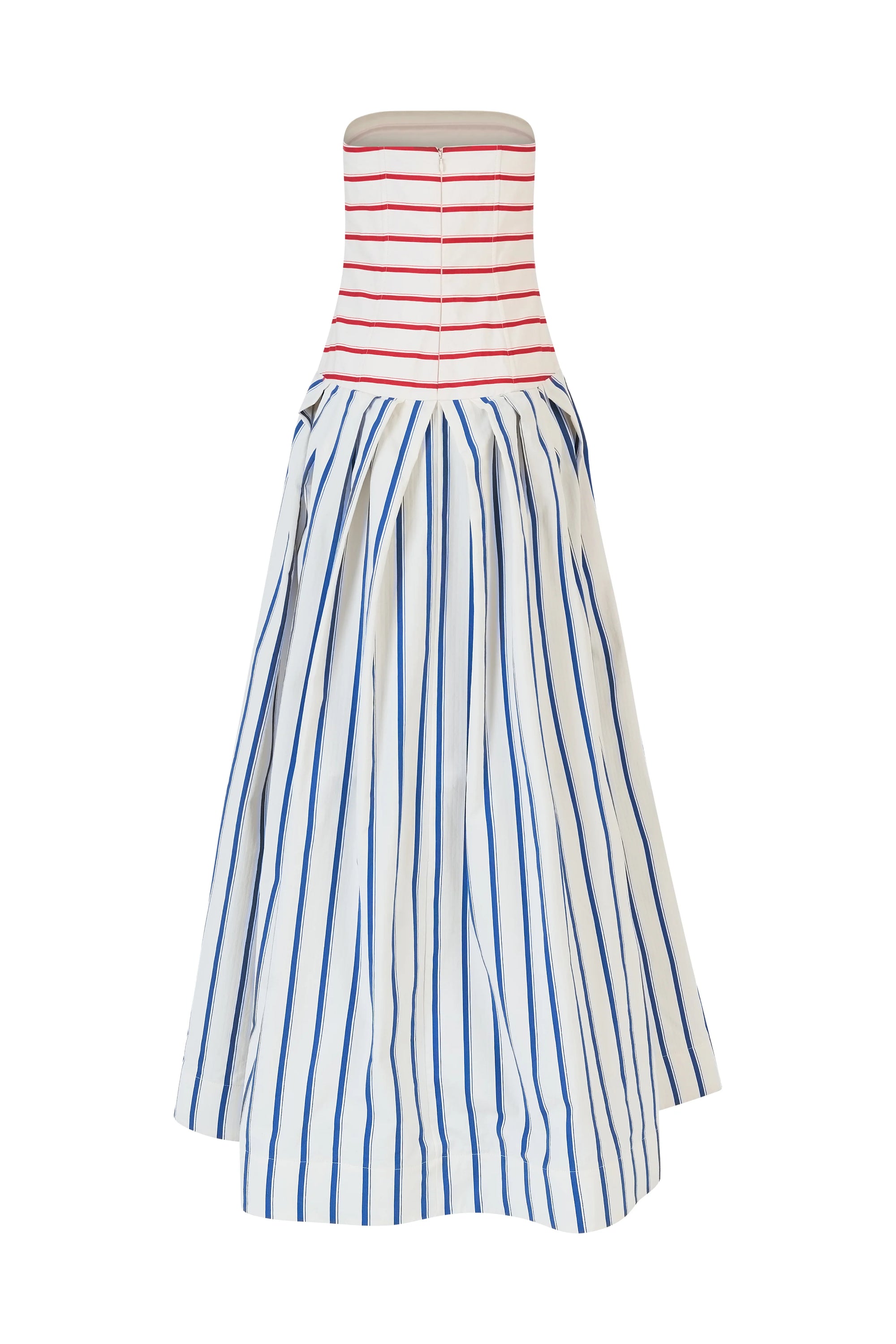 Strapless Drop Waist Gown