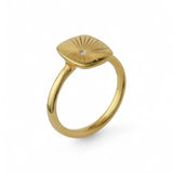 18K Yellow Gold Into the Wild Starburst Ring