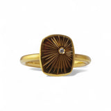 18K Yellow Gold Into the Wild Starburst Ring