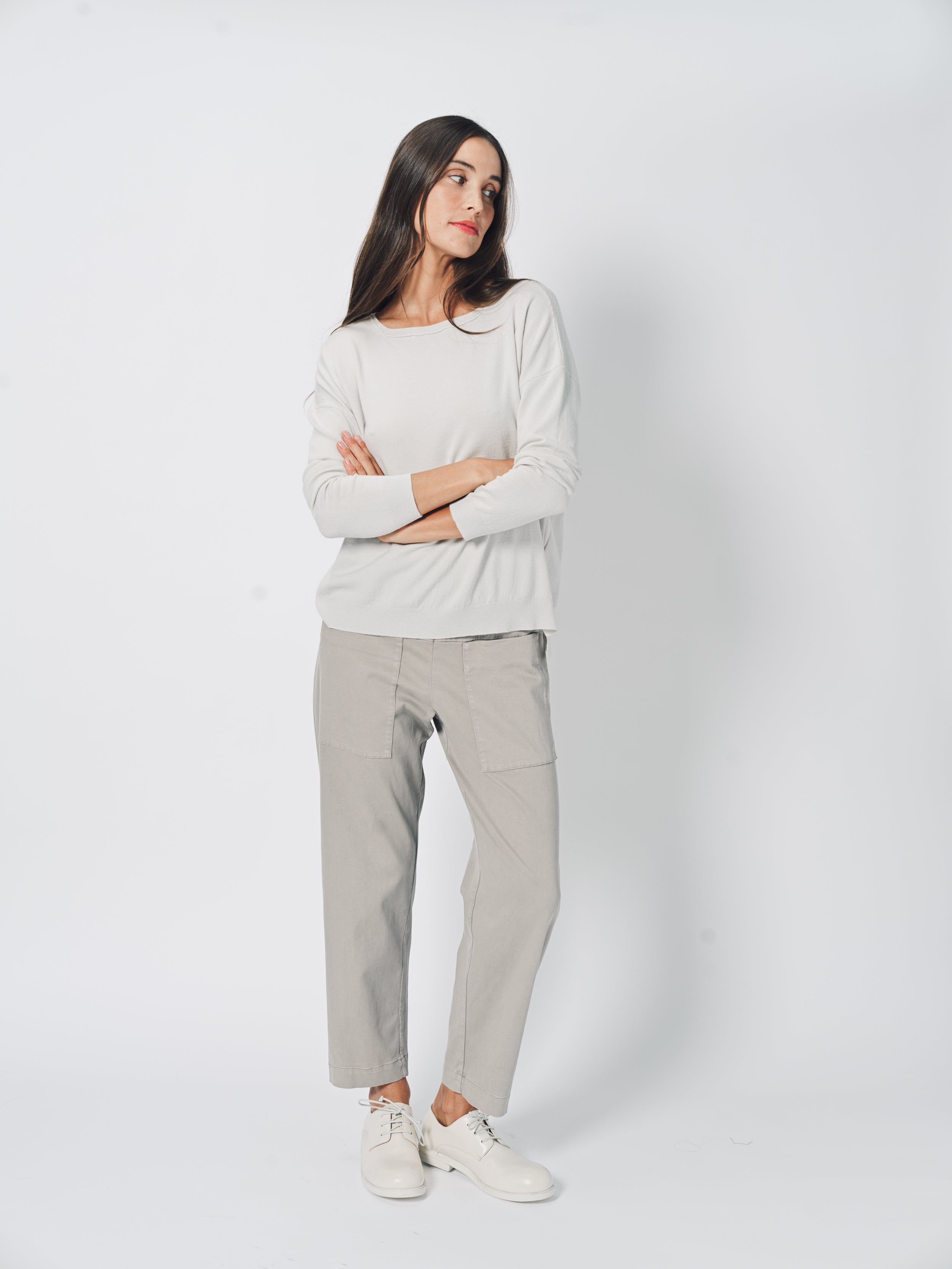 Transit Sweater Chalk / 1