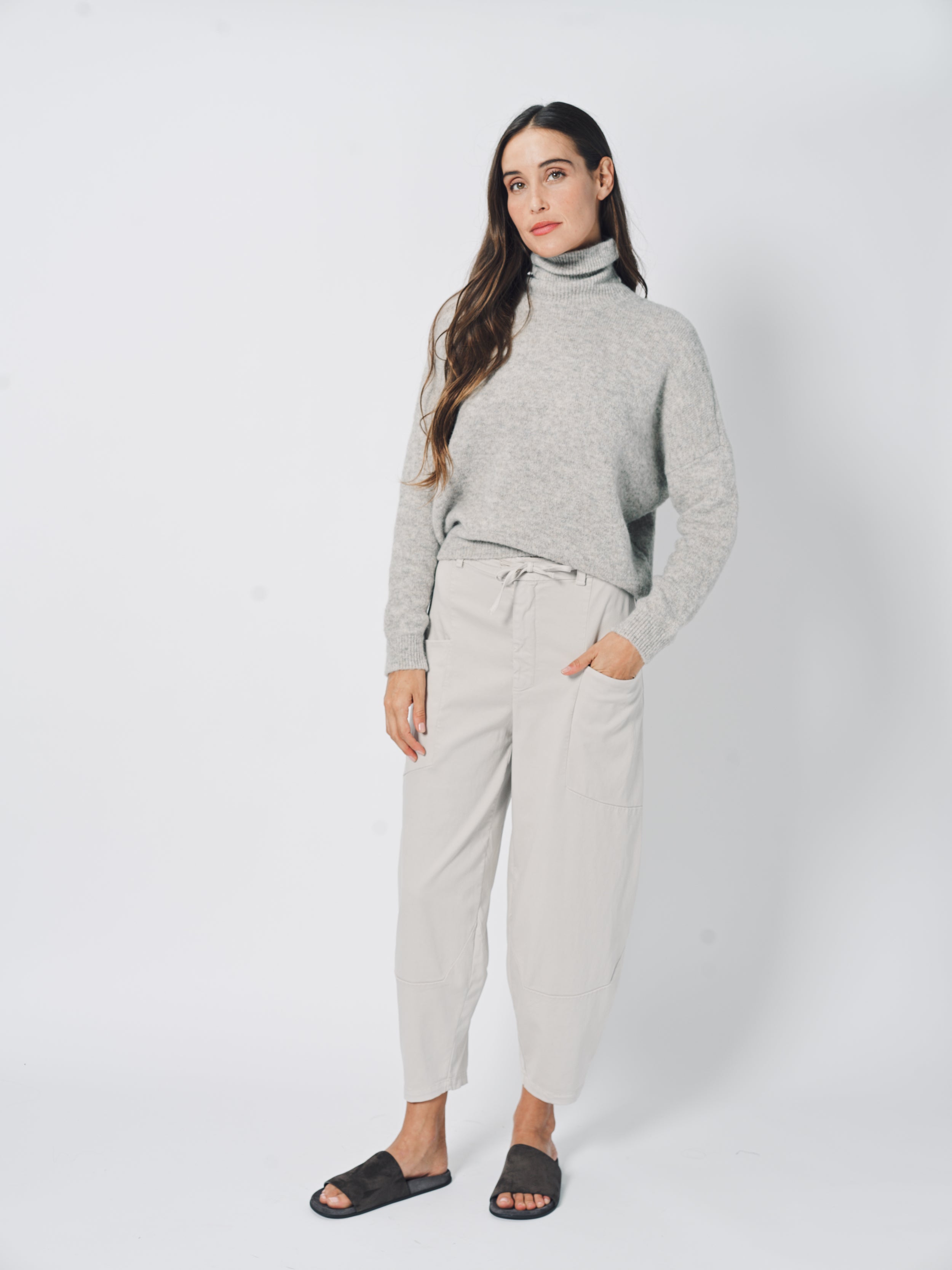 Transit Comfort Fit Bombay Shape Trousers 0 / Chalk