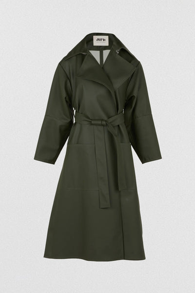 Maison-Rabih-Kayrouz-Rubber-Gabardine-Coat-Khaki-Amarees