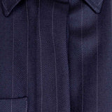 Giuliva Alba Shirt in Wool Pinstripe