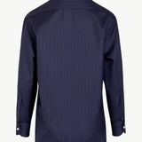 Giuliva Alba Shirt in Wool Pinstripe