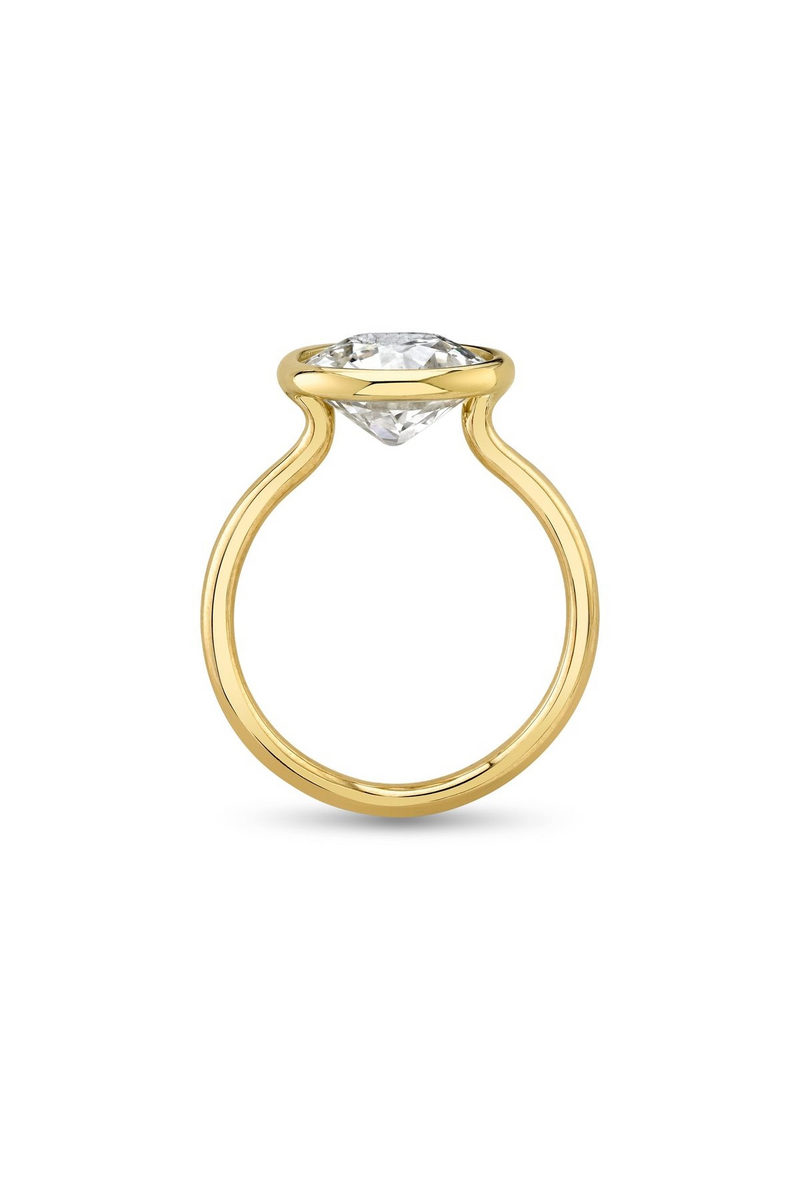 18K Yellow Gold "Cynthia" Old Euro Diamond Ring