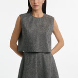 The Erose The Maria Tweed Top