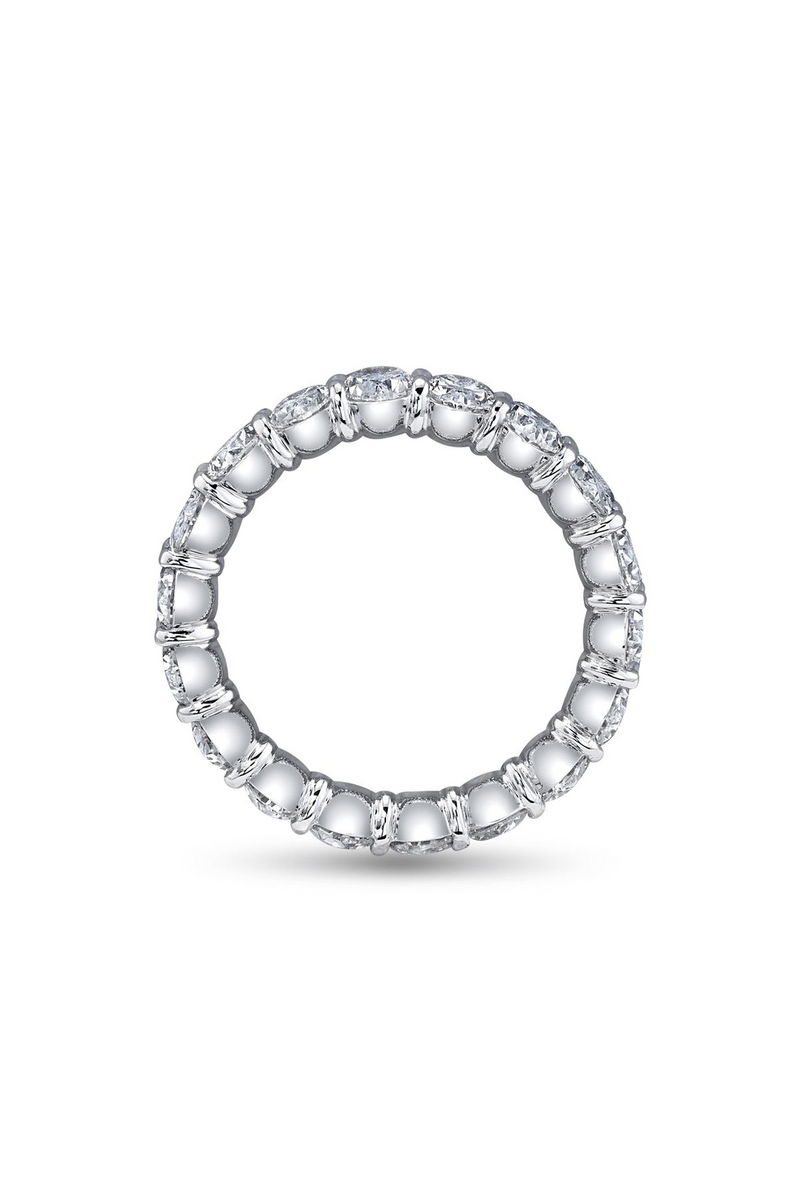 18K White Gold "Whitney" Oval Eternity Band