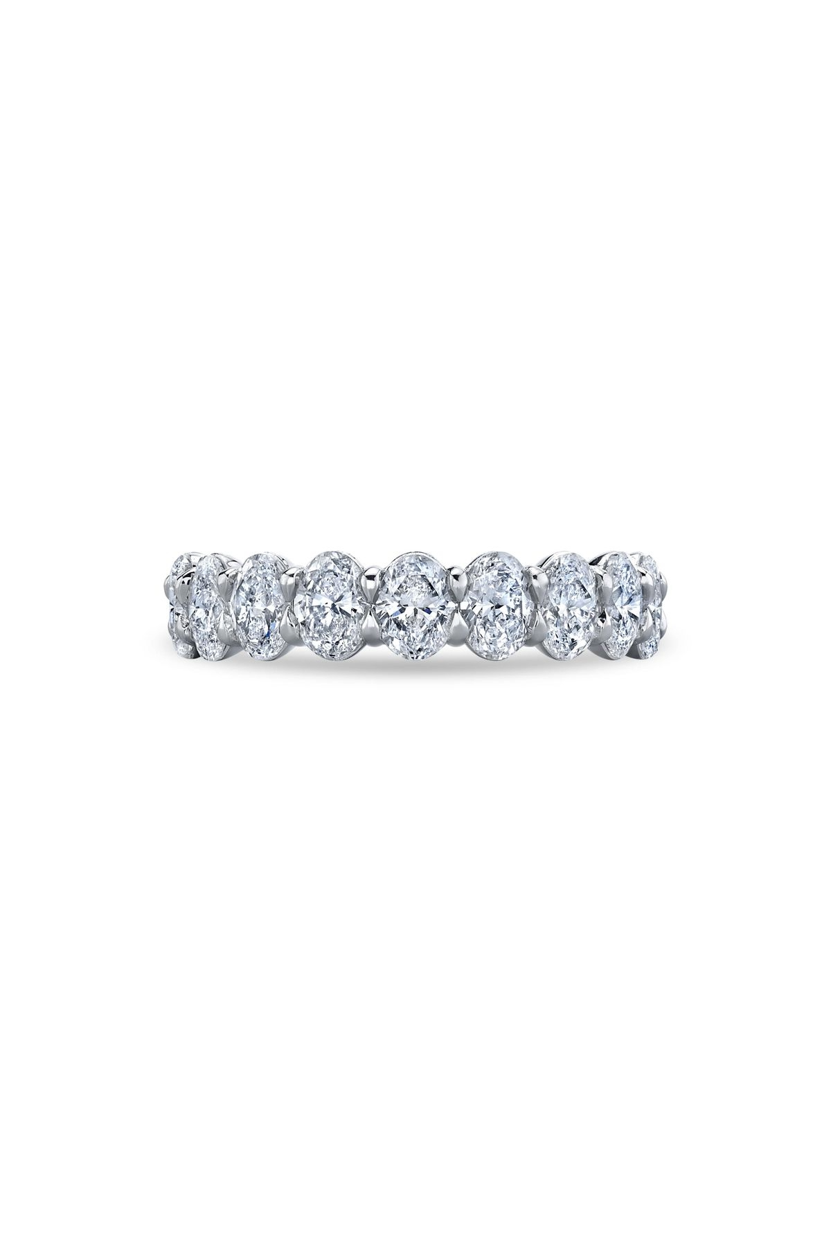 18K White Gold "Whitney" Oval Eternity Band