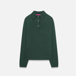 Front view of fern laurel polo on white background, with no model shown.