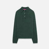 Front view of fern laurel polo on white background, with no model shown.