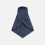 Front view of storm marl triangle body scarf on white background, with no model shown.