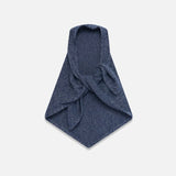 Front view of storm marl triangle body scarf on white background, with no model shown.