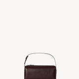 Front view of burgundy 90's bag on white background, with no model shown.