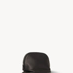 Back view of dark brown agnes pouch on white background, with no model shown.