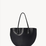 Front view of black alger tote on white background, with no model shown.