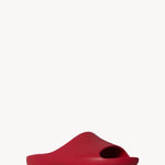 Right side slanted view of red ama slide on white background, with no model shown.