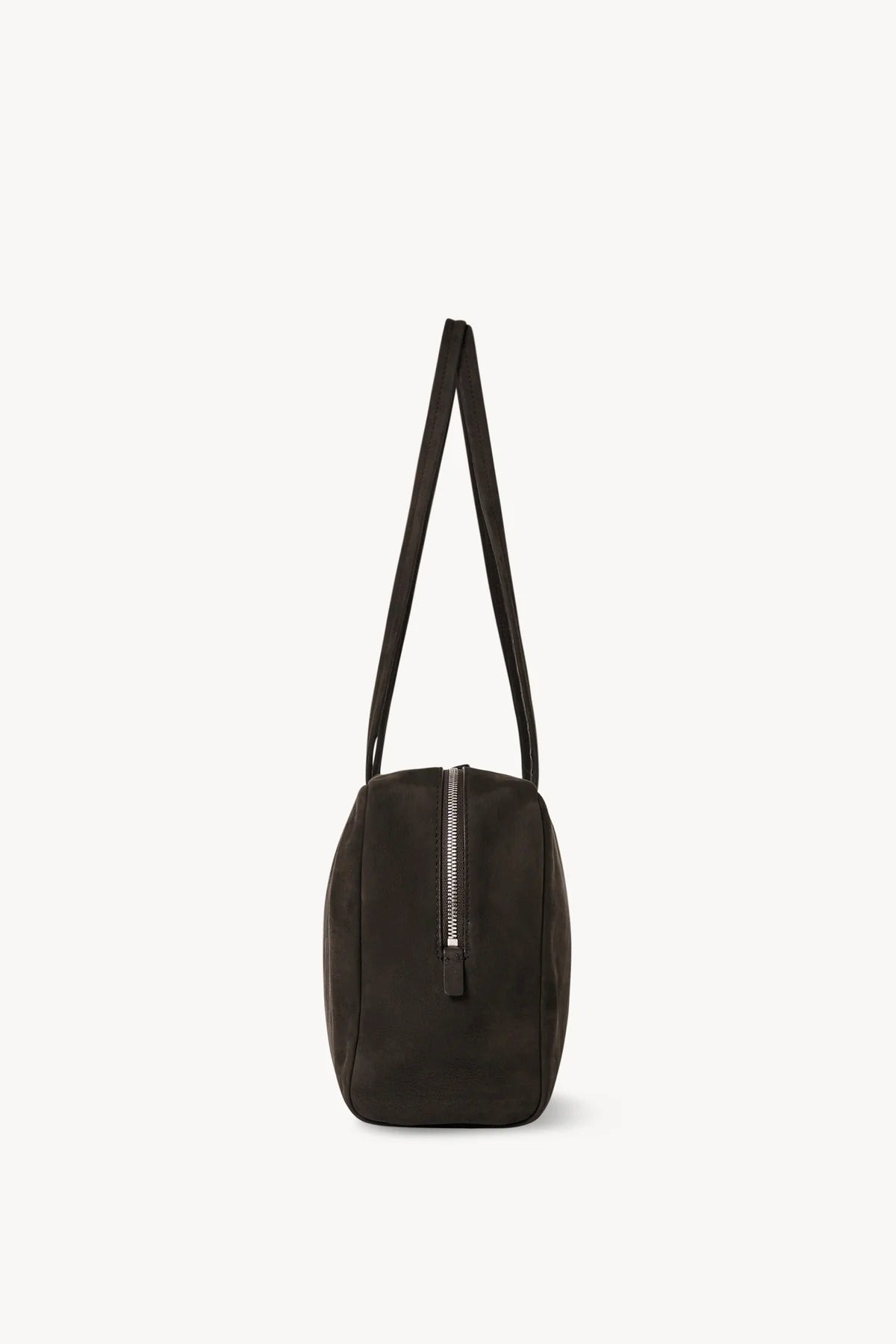 Side view of ebony brown astra bowling bag on white background, with no model shown.