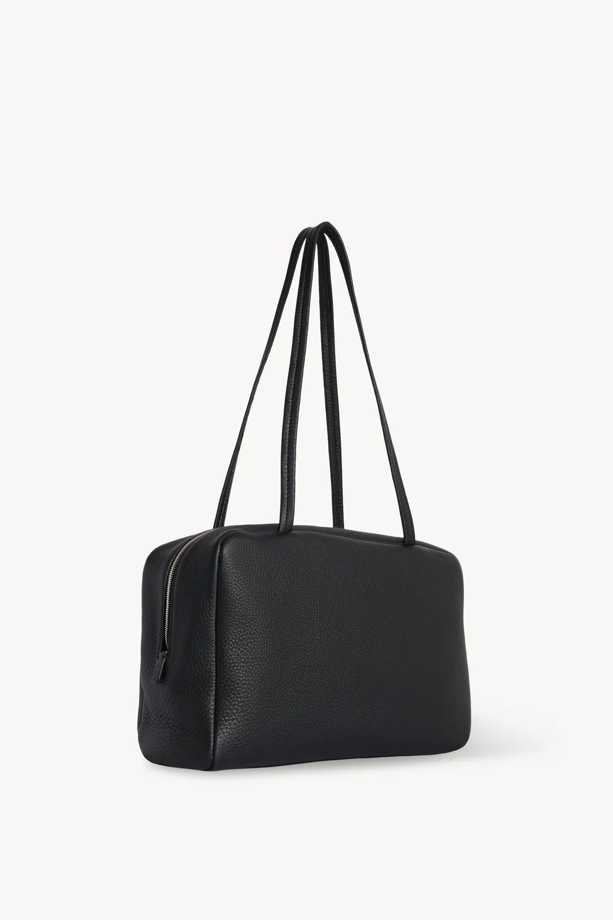 Front slanted view of black astra bowling bag on white background, with no model shown.