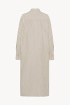 Back view of the midi dress with white background, no model shown.