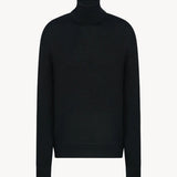 Front view of black bjorn top on white background, with no model shown.