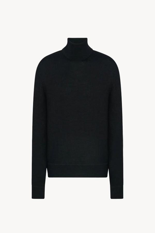 Front view of black bjorn top on white background, with no model shown.