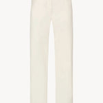 Front view of white burty jean on white background, with no model shown.