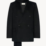 Front view of black calitra jacket on white background, with no model shown.
