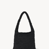 Front view of black Didion Shoulder bag on white background, with no model shown.