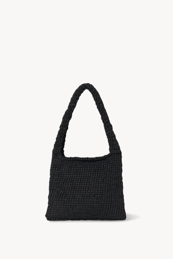 Front view of black Didion Shoulder bag on white background, with no model shown.