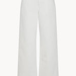 Front view of white eglitta jean on white background, with no model shown.