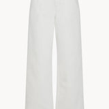 Front view of white eglitta jean on white background, with no model shown.
