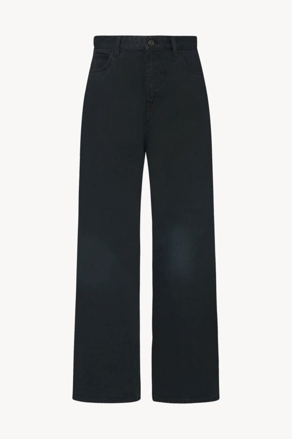 Front view of black eglitta jean on white background, with no model shown.