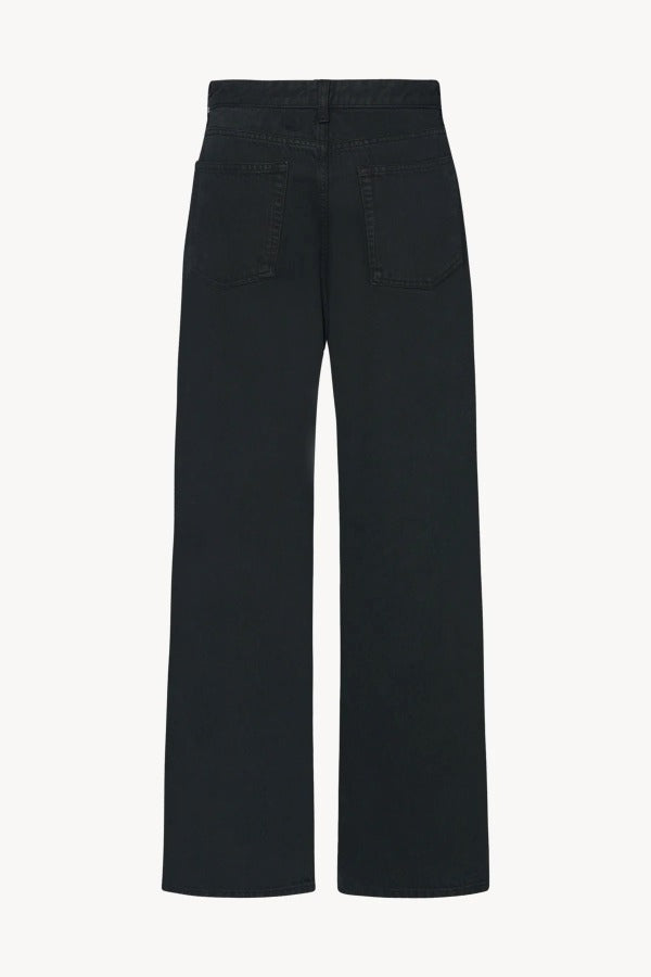 Back view of black eglitta jean on white background with no model shown.