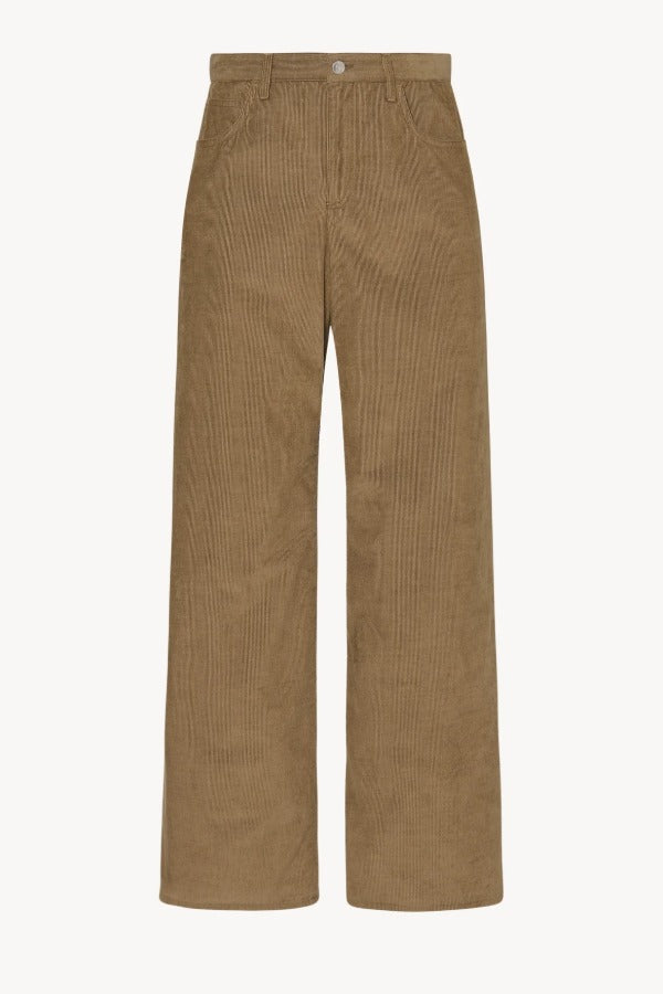 Front view of beige eglitta pant on white background, with no model shown.