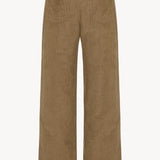 Back view of beige eglitta pant on white background, with no model shown.