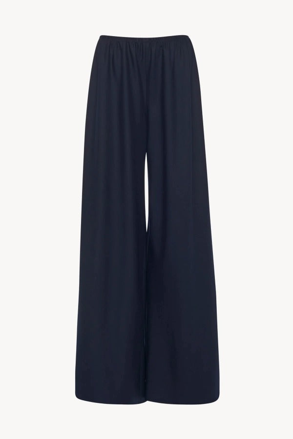 Front view of navy gala pant on white background, with no model shown.