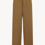 Back view of dark sand igor pant on white background, with no model shown.