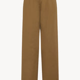 Back view of dark sand igor pant on white background, with no model shown.