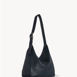 Front slanted view of blu notte isa shoulder bag on white background, with no model shown.