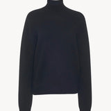 Front view of black kensington top on white background, with no model shown.